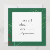 ギャンブラーズ・クラップス・テーブル イメージ 招待状 (裏面)