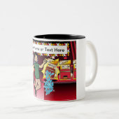 ギャンブラーパーソナライズされた – 男性マンガ ツートーンマグカップ (正面右)