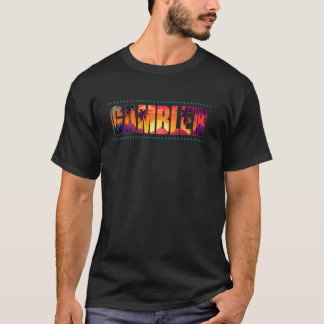 ギャンブラー職業タイトル職業サンセットレトロメンズウォーム Tシャツ