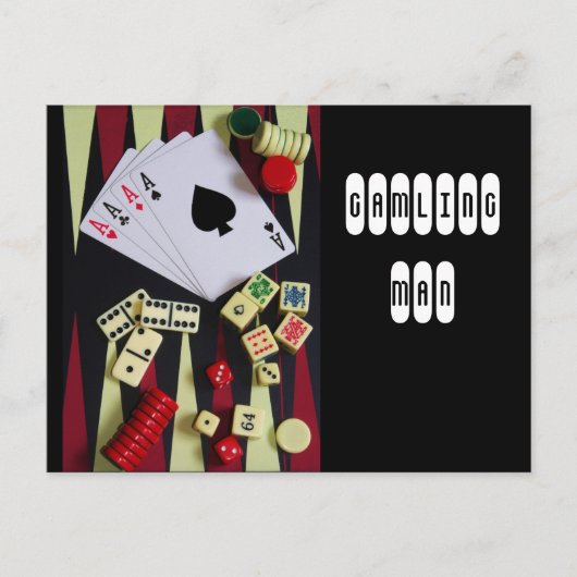 ギャンブラー ポストカード (正面)