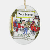 ギャンブラー – 女性 セラミックオーナメント (右)