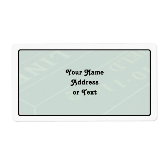 ギャンブラーCrapsテーブルイメージ ラベル (正面)