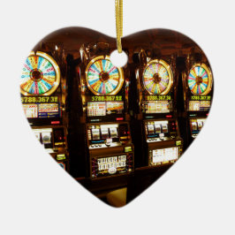 ギャンブルマシン ワンアームバンディット マネー ラスベガス セラミックオーナメント