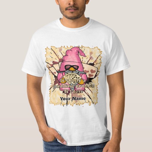 ギャンブル問題のノーム Tシャツ (正面)
