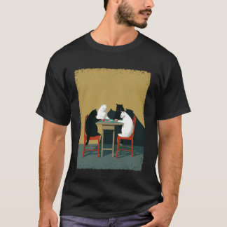 ギャンブル猫のポーカー Tシャツ