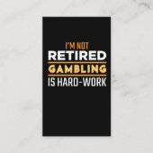 ギャンブ退職したラーカジノスロットマシンプレーヤ 名刺 (正面)