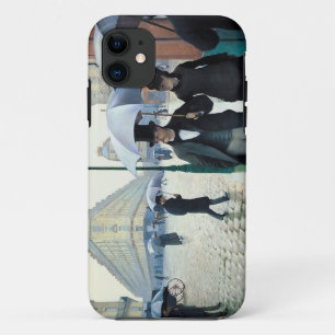 ギュスターブCaillebotteパリの通りの雨の日 iPhone 11 ケース