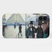ギュスターブCaillebotteパリの通りの雨の日 Case-Mate iPhoneケース (裏面(横))