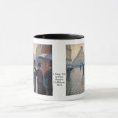 ギュスターブCaillebotte著パリの雨の日 マグカップ (中央)