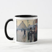 ギュスターブCaillebotte著パリの雨の日 マグカップ (左)