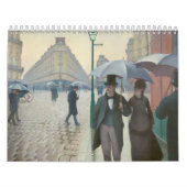 ギュスターブCaillebotte著通りdeパリTemps de Pluie カレンダー (カバー)