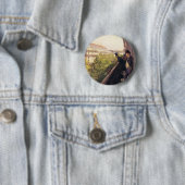 ギュスターブCaillebotte: バルコニー、通りHaussmann 缶バッジ (インサイチュ)