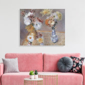 ギュスターヴ・カイユボットによる菊 キャンバスプリント (インサイチュ (リビング))