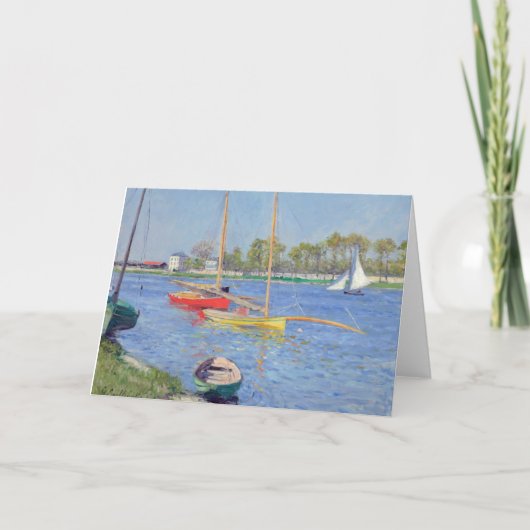 ギュスターヴ・カイユボット - アルジャントゥイユのセーヌ川 カード (正面)