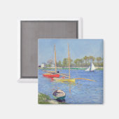 ギュスターヴ・カイユボット - アルジャントゥイユのセーヌ川 マグネット (正面/裏面)