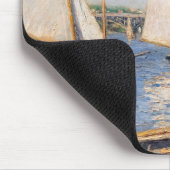 ギュスターヴ・カイユボット - アルジャントゥイユの帆船 マウスパッド (コーナー)