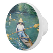 ギュスターヴ・カイユボット - イエール川の小舟 セラミックノブ (右)