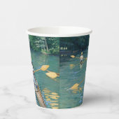 ギュスターヴ・カイユボット - イエール川の小舟 紙コップ (左)