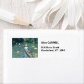 ギュスターヴ・カイユボット -  エール川の小舟 ラベル (インサイチュ)