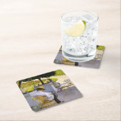 ギュスターヴ・カイユボット - オレンジの木 スクエアペーパーコースター (インサイチュ)