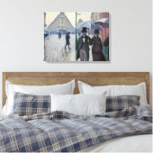 ギュスターヴ・カイユボット - パリの通り、雨の日 キャンバスプリント (インサイチュ (寝室))