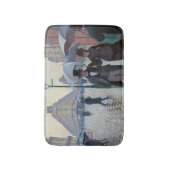 ギュスターヴ・カイユボット - パリの通り、雨の日 バスマット (正面縦)