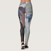 ギュスターヴ・カイユボット - パリの通り、雨の日 レギンス (裏面)