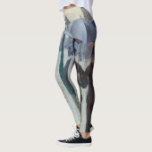 ギュスターヴ・カイユボット - パリの通り、雨の日 レギンス (左)