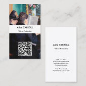 ギュスターヴ・カイユボット - ピアノのレッスン - QRコード 名刺 (正面/裏面)