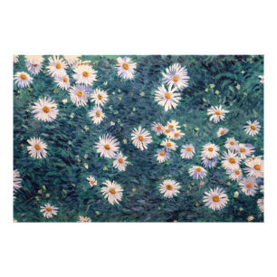 ギュスターヴ・カイユボット - フランス菊の花壇、部分 フォトプリント