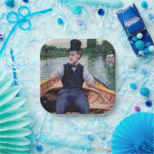 ギュスターヴ・カイユボット - ボートの歓楽 ペーパープレート (パーティー)