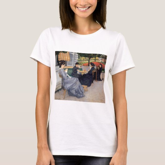 ギュスターヴ・カイユボット『田園の肖像』 Tシャツ (正面)