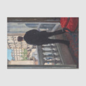 ギュスターヴ・カイユボット - 窓辺の男 薄葉紙 (正面)