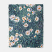 ギュスターヴ・カイユボット - 菊の花壇の詳細 フリースブランケット (正面)