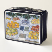 ギュスターヴ・カイユボット - 陳列された果物 メタルランチボックス (裏面)