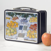 ギュスターヴ・カイユボット - 陳列された果物 メタルランチボックス (インサイチュ)