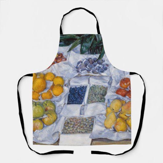 ギュスターヴ・カイユボット - 陳列台の果物 エプロン (正面)