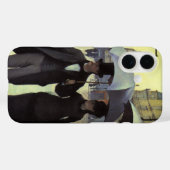 ギュスターヴ・カイユボット「雨の日のパリの通り」 Case-Mate iPhoneケース (裏面 (横))