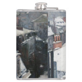 ギュスターヴ・カイユボット - 雪の屋根 フラスク (裏面)