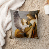 ギュスターヴ・モロー著オイディプスそしてスフィンクス クッション (ブランケット)