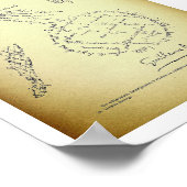 ギヨーム・アポリネール、ポエム・カリグラム(1920) ポスター (角)