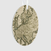 ギヨームRaynal著ヨーロッパの地図 オーナメント (正面)