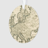 ギヨームRaynal著ヨーロッパの地図 オーナメント (正面)