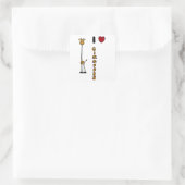 ギラおもしろいフスの漫画が大好き スクエアシール (バッグ)