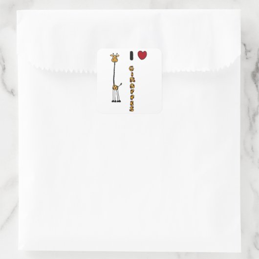 ギラおもしろいフスの漫画が大好き スクエアシール (バッグ)