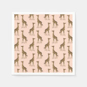 ギラかわいらしフェズピンク スタンダードカクテルナプキン (正面)