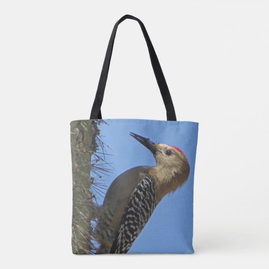 ギラの木のペッカー写真南西の砂漠の鳥 トートバッグ (裏面)