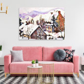 ギラウミン – ザヴィレッジオブサンザソウブドゥヴェルニュ キャンバスプリント (インサイチュ (リビング))