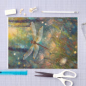 ギラギラした朝の上昇、眩しいトンボ 薄葉紙 (クラフト)