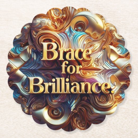 「ギラギラする瞬間」 ペーパーコースター (正面)